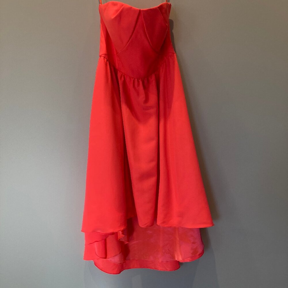 TED BAKER LONDON Coral Verity Drop Hem Strapless Dress TB SIZE 2 $325 NWT